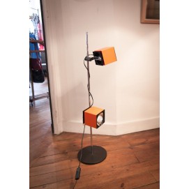 Lampadaire orange vintage