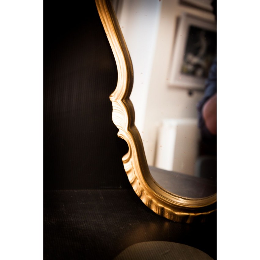 Miroir vintage doré