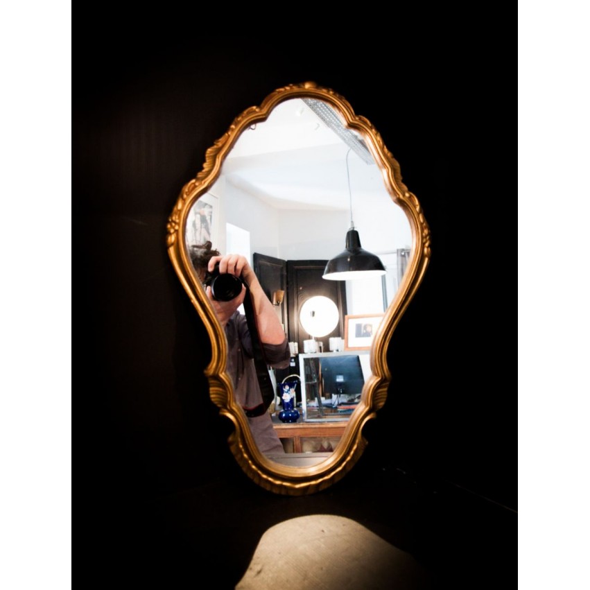 Miroir vintage doré