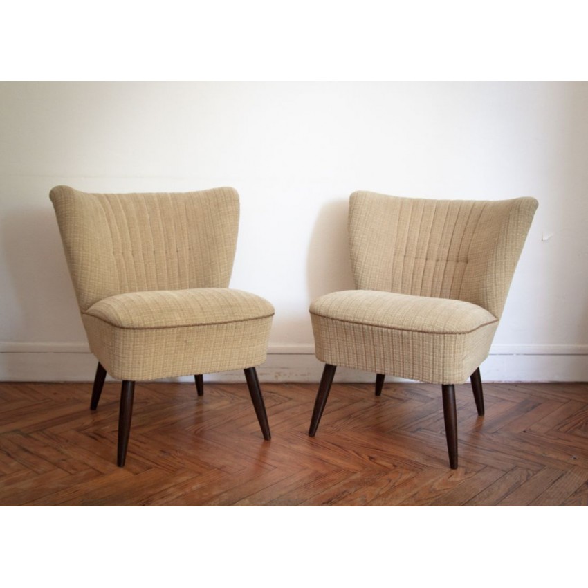 Paire de fauteuils cocktail