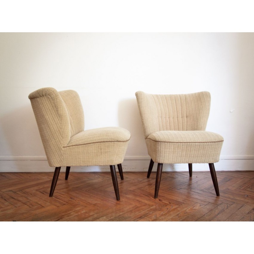 Paire de fauteuils cocktail