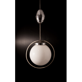 Suspension opaline blanche