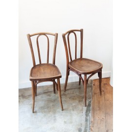 Paire de chaises bistrot Thonet