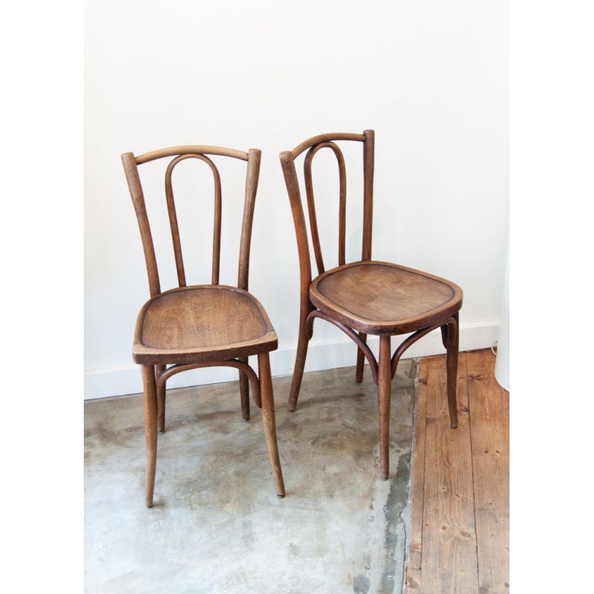 Paire de chaises bistrot Thonet