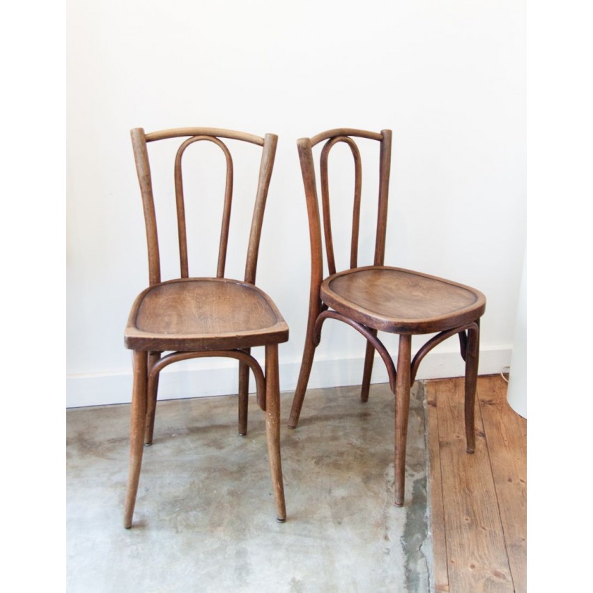 Paire de chaises bistrot Thonet