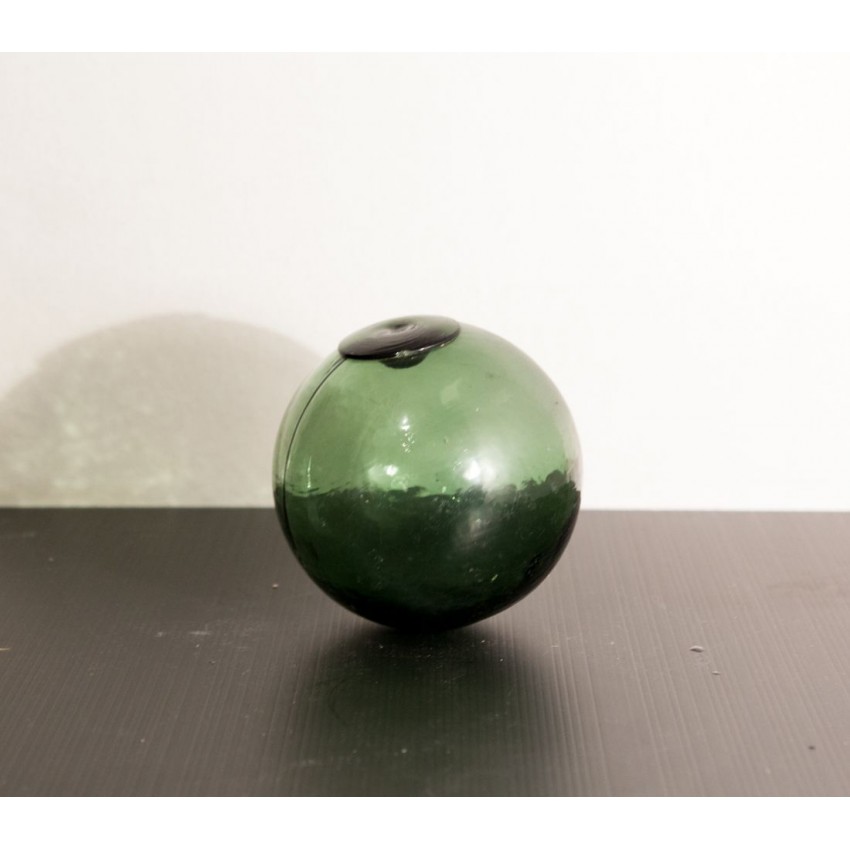 Ancien flotteur de pêche en verre Ancien flotteur de pêche en verre