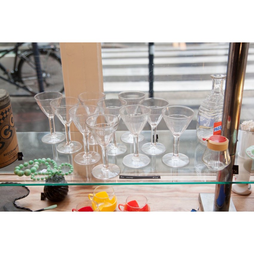 Lot de dix verres