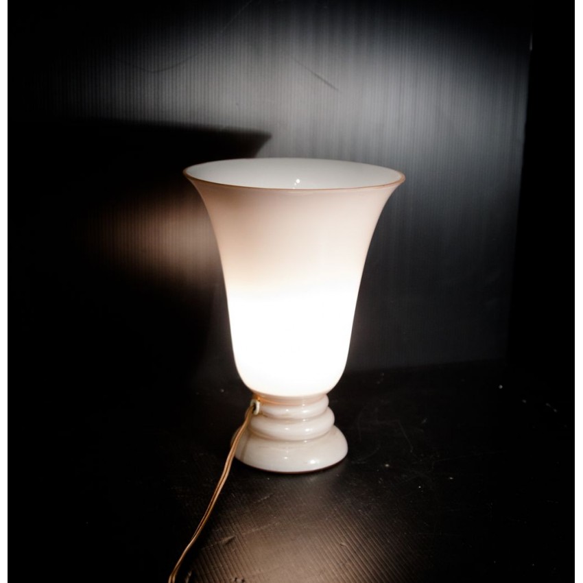 Lampe vasque opaline vintage