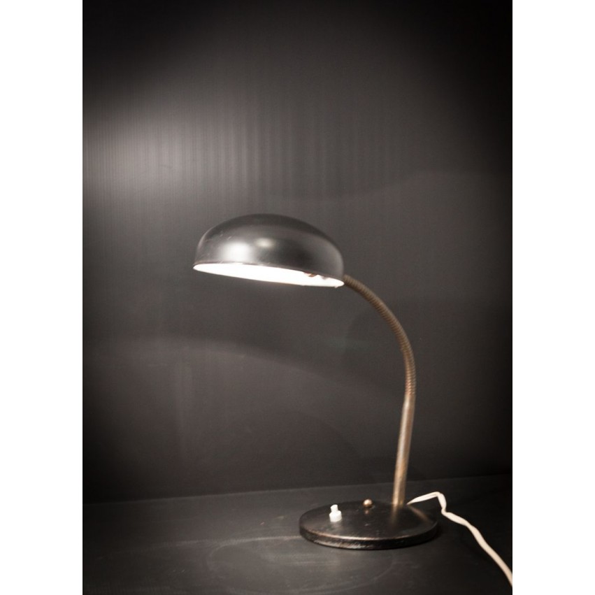 Lampe de bureau noire/laiton