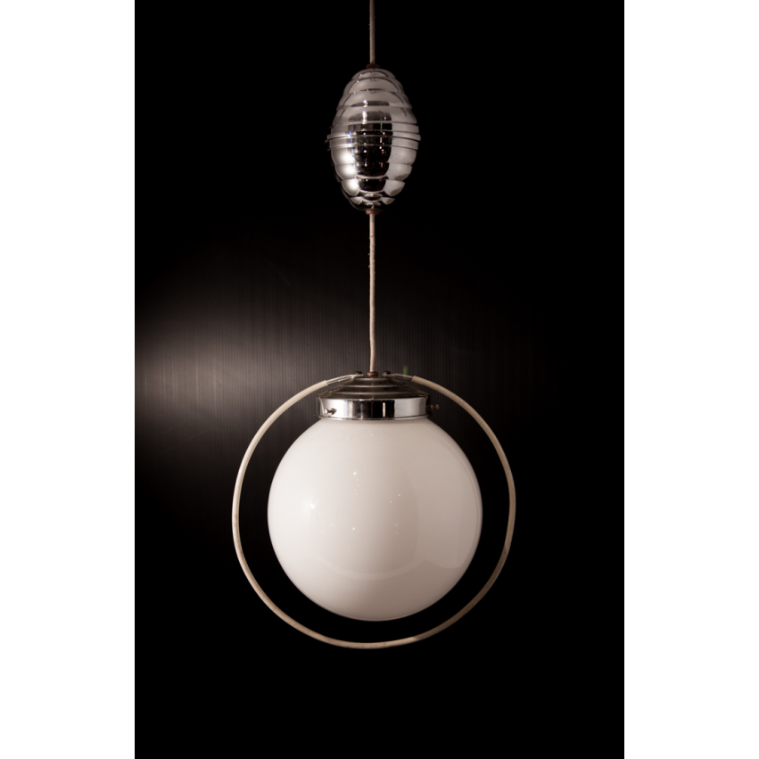 Suspension opaline blanche