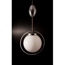 Suspension opaline blanche