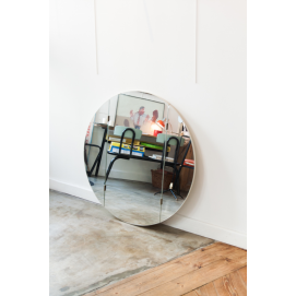 Grand miroir vintage rond - Triptyque