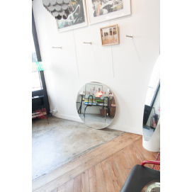 Grand miroir vintage rond - Triptyque