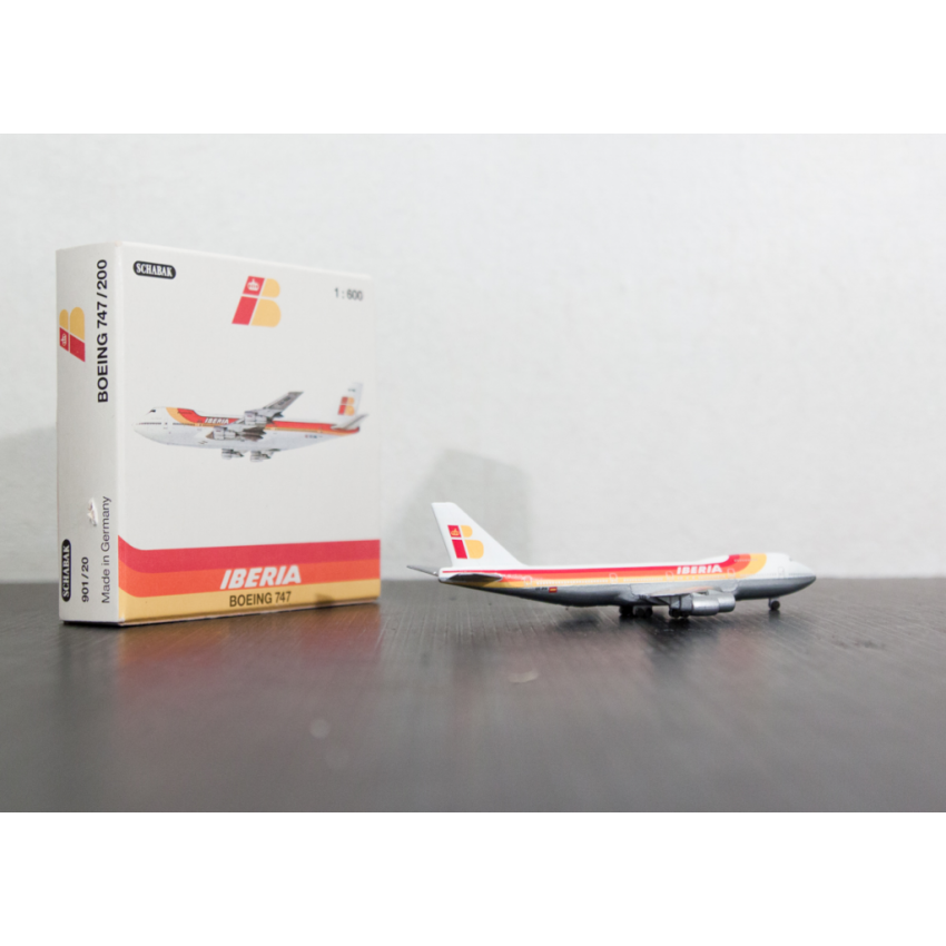 Boeing 747 - Iberia - Miniature Schabak vintage 1:600 Boeing 747 - Iberia - Miniature Schabak vintage 1:600