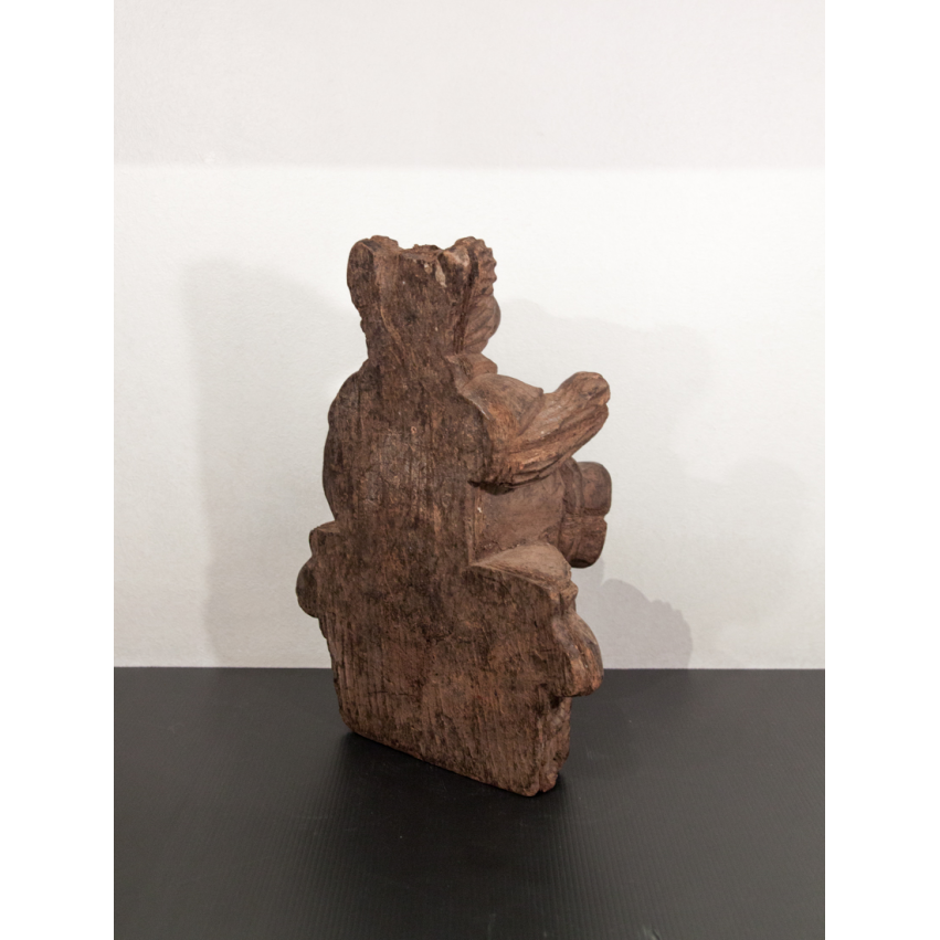 Nounours en bois sculpté vintage