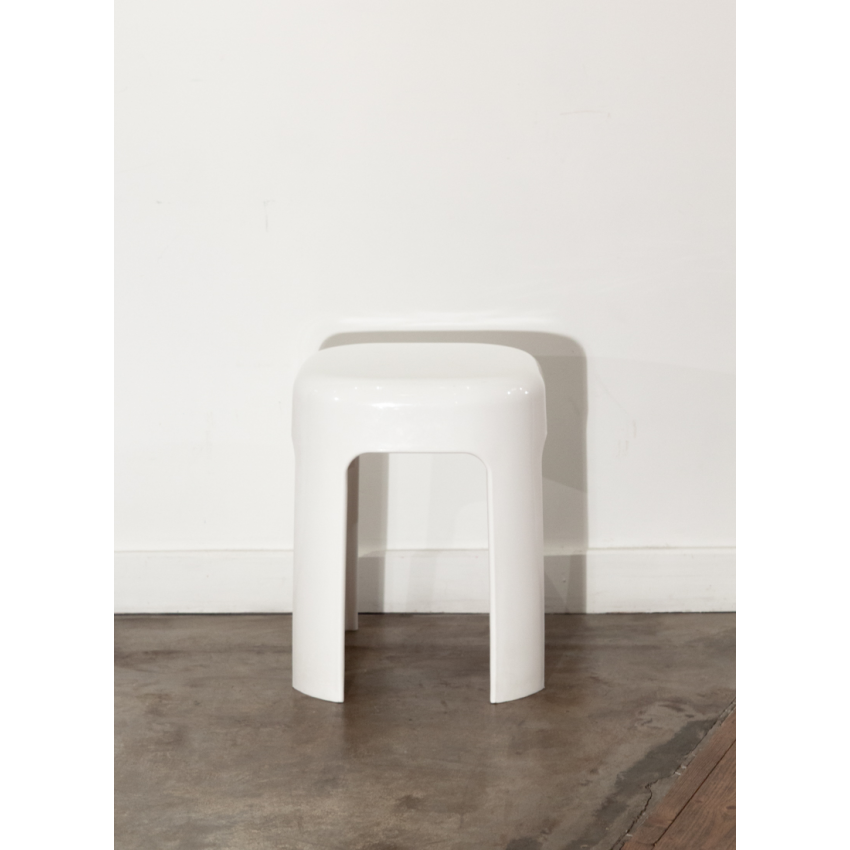 Tabouret vintage blanc