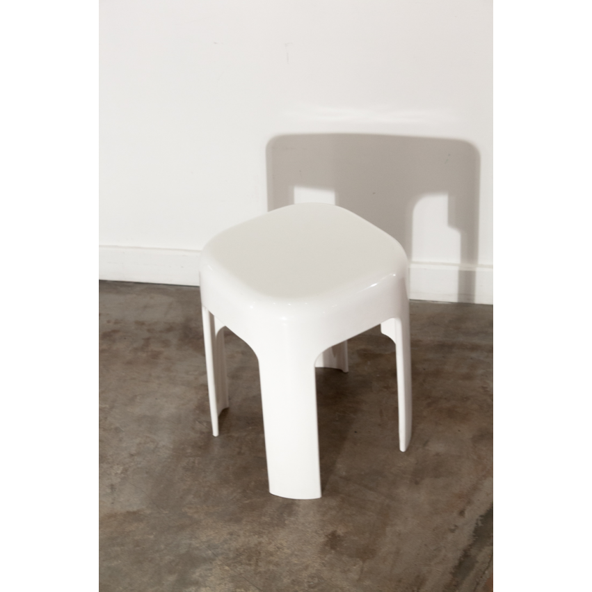 Tabouret vintage blanc