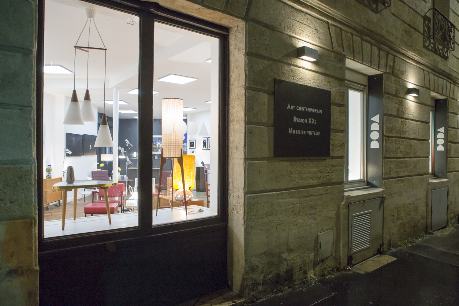 Rue Judaïque à Bordeaux DODA de nuit